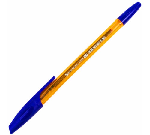 Ручка шариковая BRAUBERG "X-333" AMBER, СИНЯЯ, корпус тонированный оранжевый, узел 0,7 мм, линия письма 0,35 мм, 142832 Ручка шариковая BRAUBERG "X-333" AMBER, СИНЯЯ, корпус тонированный оранжевый, узел 0,7 мм, линия письма 0,35 мм, 142832