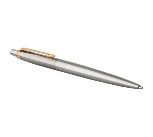 Ручка гелевая PARKER "Jotter Stainless Steel GT", корпус серебристый, позолоченные детали, черная, 2020647 Ручка гелевая PARKER "Jotter Stainless Steel GT", корпус серебристый, позолоченные детали, черная, 2020647