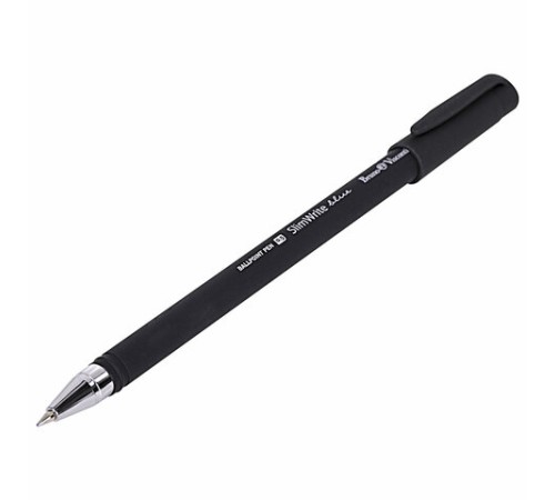 Ручка шариковая BRUNO VISCONTI "SlimWrite", "Black", СИНЯЯ, корпус черный, узел 0,5 мм, линия письма 0,3 мм, 20-0009 Ручка шариковая BRUNO VISCONTI "SlimWrite", "Black", СИНЯЯ, корпус черный, узел 0,5 мм, линия письма 0,3 мм, 20-0009