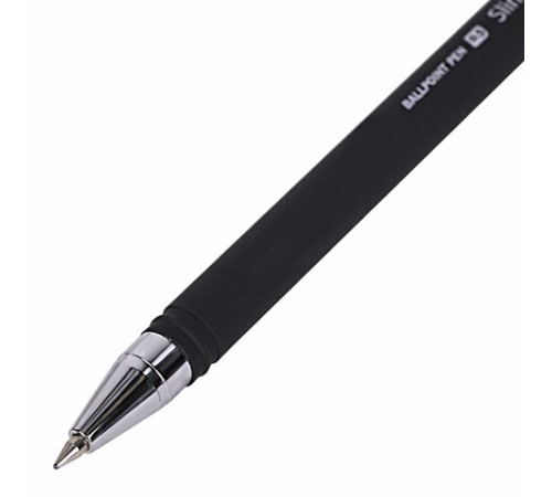 Ручка шариковая BRUNO VISCONTI "SlimWrite", "Black", СИНЯЯ, корпус черный, узел 0,5 мм, линия письма 0,3 мм, 20-0009 Ручка шариковая BRUNO VISCONTI "SlimWrite", "Black", СИНЯЯ, корпус черный, узел 0,5 мм, линия письма 0,3 мм, 20-0009
