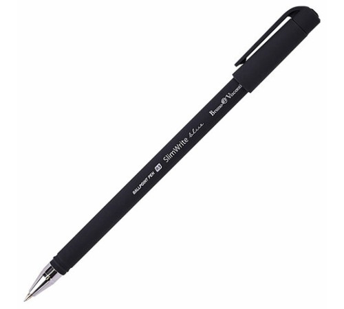 Ручка шариковая BRUNO VISCONTI "SlimWrite", "Black", СИНЯЯ, корпус черный, узел 0,5 мм, линия письма 0,3 мм, 20-0009 Ручка шариковая BRUNO VISCONTI "SlimWrite", "Black", СИНЯЯ, корпус черный, узел 0,5 мм, линия письма 0,3 мм, 20-0009