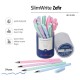 Ручка шариковая BRUNO VISCONTI "SlimWrite", "Zefir", СИНЯЯ, корпус ассорти, узел 0,5 мм, линия письма 0,3 мм, 20-0204
