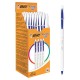 Ручка шариковая BIC "Cristal UP", СИНЯЯ, корпус белый, узел 1,2 мм, линия письма 0,35 мм, 949879