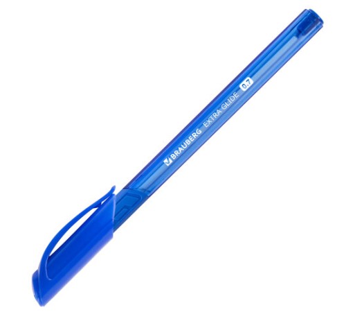 Ручка шариковая масляная BRAUBERG "Extra Glide GT Tone", СИНЯЯ, узел 0,7 мм, линия письма 0,35 мм, 142922