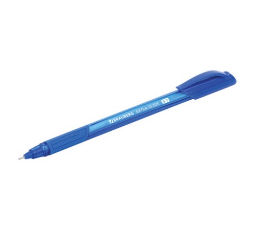 Ручка шариковая масляная BRAUBERG "Extra Glide GT Tone", СИНЯЯ, узел 0,7 мм, линия письма 0,35 мм, 142922