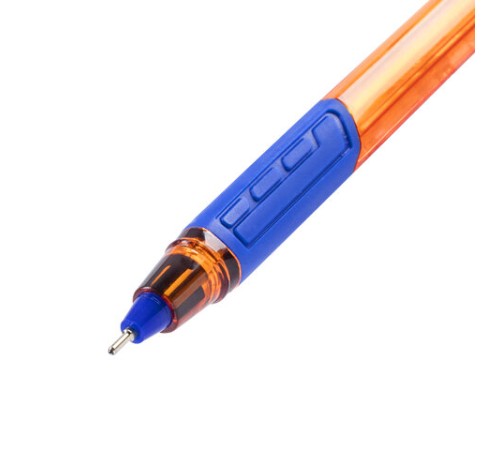Ручка шариковая масляная BRAUBERG "Extra Glide GT Tone Orange", СИНЯЯ, узел 0,7 мм, линия письма 0,35 мм, 142923