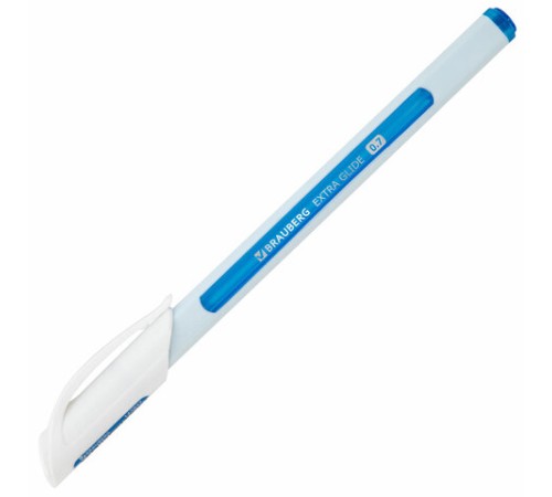 Ручка шариковая масляная BRAUBERG "Extra Glide Soft White", СИНЯЯ, узел 0,7 мм, линия письма 0,35 мм, 142927 Ручка шариковая масляная BRAUBERG "Extra Glide Soft White", СИНЯЯ, узел 0,7 мм, линия письма 0,35 мм, 142927