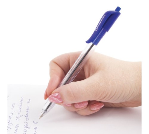 Ручка шариковая масляная автоматическая BRAUBERG 