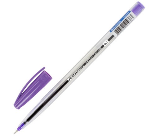 Ручка шариковая масляная BRAUBERG "Frost Color", СИНЯЯ, ассорти, узел 0,6 мм, линия письма 0,3 мм, 142935 Ручка шариковая масляная BRAUBERG "Frost Color", СИНЯЯ, ассорти, узел 0,6 мм, линия письма 0,3 мм, 142935