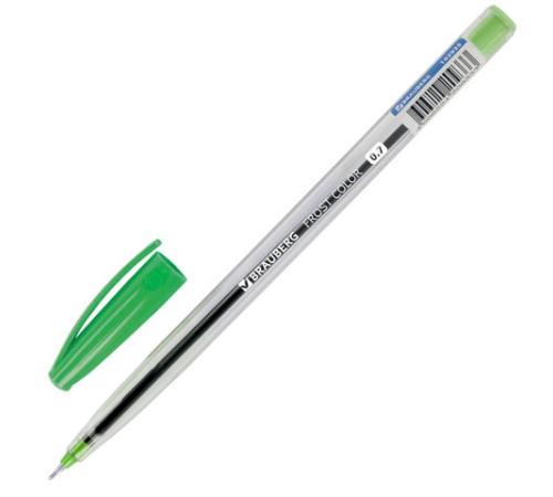 Ручка шариковая масляная BRAUBERG "Frost Color", СИНЯЯ, ассорти, узел 0,6 мм, линия письма 0,3 мм, 142935 Ручка шариковая масляная BRAUBERG "Frost Color", СИНЯЯ, ассорти, узел 0,6 мм, линия письма 0,3 мм, 142935