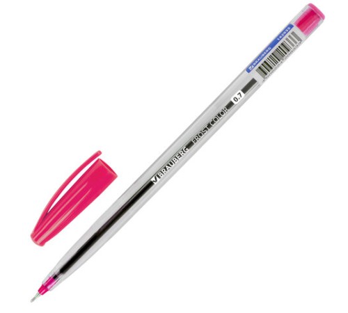 Ручка шариковая масляная BRAUBERG "Frost Color", СИНЯЯ, ассорти, узел 0,6 мм, линия письма 0,3 мм, 142935 Ручка шариковая масляная BRAUBERG "Frost Color", СИНЯЯ, ассорти, узел 0,6 мм, линия письма 0,3 мм, 142935