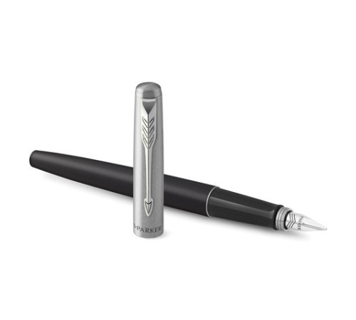 Ручка перьевая PARKER "Jotter Bond Street Black CT", черный, детали нержавеющая сталь, синяя, 2030947 Ручка перьевая PARKER "Jotter Bond Street Black CT", черный, детали нержавеющая сталь, синяя, 2030947