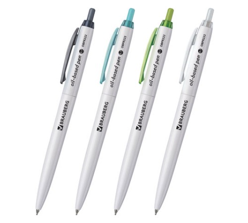 Ручка шариковая масляная автоматическая BRAUBERG 