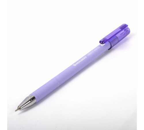 Ручка шариковая масляная BRAUBERG "FRUITY Pastel", СИНЯЯ, soft-touch, узел 0,7 мм, линия письма 0,35 мм, 142958, OBP322 Ручка шариковая масляная BRAUBERG "FRUITY Pastel", СИНЯЯ, soft-touch, узел 0,7 мм, линия письма 0,35 мм, 142958, OBP322