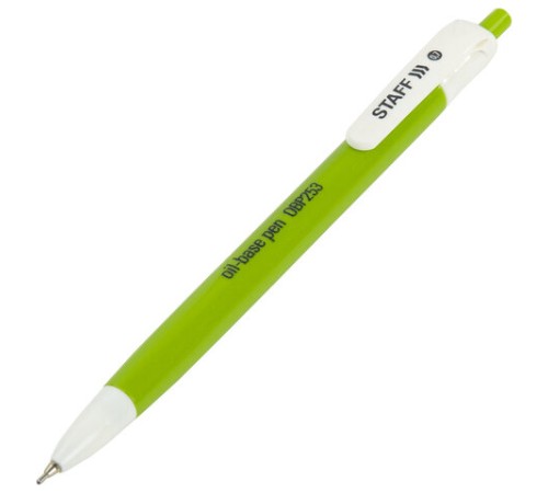 Ручка шариковая масляная автоматическая STAFF 