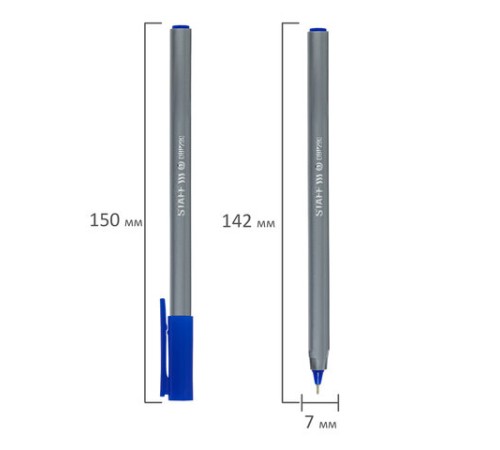Ручка шариковая масляная STAFF "EVERYDAY" OBP-290, СИНЯЯ, трехгранная, узел 0,7 мм, линия письма 0,35 мм, 142996 Ручка шариковая масляная STAFF "EVERYDAY" OBP-290, СИНЯЯ, трехгранная, узел 0,7 мм, линия письма 0,35 мм, 142996