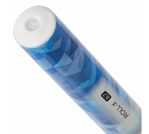 Ручка шариковая масляная с грипом BRAUBERG "Roll-X", СИНЯЯ, корпус белый с печатью, узел 0,7 мм, линия письма 0,35 мм, 143008 Ручка шариковая масляная с грипом BRAUBERG "Roll-X", СИНЯЯ, корпус белый с печатью, узел 0,7 мм, линия письма 0,35 мм, 143008