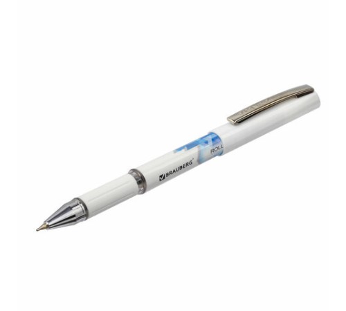 Ручка шариковая масляная с грипом BRAUBERG "Roll-X", СИНЯЯ, корпус белый с печатью, узел 0,7 мм, линия письма 0,35 мм, 143008 Ручка шариковая масляная с грипом BRAUBERG "Roll-X", СИНЯЯ, корпус белый с печатью, узел 0,7 мм, линия письма 0,35 мм, 143008