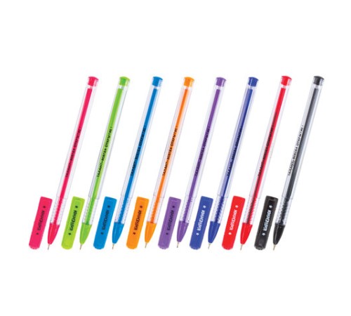 Ручки шариковые масляные ЮНЛАНДИЯ, НАБОР 8 шт., АССОРТИ, 