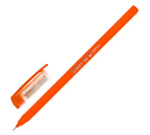 Ручка шариковая масляная STAFF Basic "OBP-312", СИНЯЯ, корпус ассорти, узел 0,7 мм, линия письма 0,35 мм, 143012 Ручка шариковая масляная STAFF Basic "OBP-312", СИНЯЯ, корпус ассорти, узел 0,7 мм, линия письма 0,35 мм, 143012