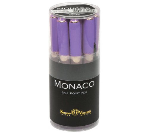 Ручка шариковая BRUNO VISCONTI Monaco, лавандовый корпус, узел 0,5 мм, линия 0,3 мм, синяя, 20-0125/16 Ручка шариковая BRUNO VISCONTI Monaco, лавандовый корпус, узел 0,5 мм, линия 0,3 мм, синяя, 20-0125/16