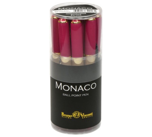 Ручка шариковая BRUNO VISCONTI Monaco, пурпурный корпус, узел 0,5 мм, линия 0,3 мм, синяя, 20-0125/22 Ручка шариковая BRUNO VISCONTI Monaco, пурпурный корпус, узел 0,5 мм, линия 0,3 мм, синяя, 20-0125/22