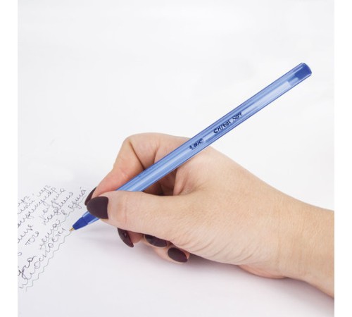 Ручка шариковая масляная BIC "Cristal Soft", СИНЯЯ, корпус тонированный, узел 1,2 мм, линия 0,35 мм, 951434 Ручка шариковая масляная BIC "Cristal Soft", СИНЯЯ, корпус тонированный, узел 1,2 мм, линия 0,35 мм, 951434