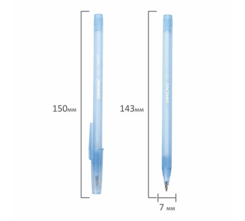 Ручка шариковая ОФИСМАГ i-STICK, СИНЯЯ, пишущий узел 0,7 мм, линия письма 0,35 мм, 143227, BP228 Ручка шариковая ОФИСМАГ i-STICK, СИНЯЯ, пишущий узел 0,7 мм, линия письма 0,35 мм, 143227, BP228