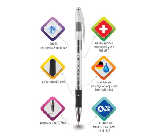 Ручка шариковая масляная с грипом BRAUBERG "Model-XL" ORIGINAL, ЧЕРНАЯ, узел 0,7 мм, линия письма 0,35 мм, 143243 Ручка шариковая масляная с грипом BRAUBERG "Model-XL" ORIGINAL, ЧЕРНАЯ, узел 0,7 мм, линия письма 0,35 мм, 143243