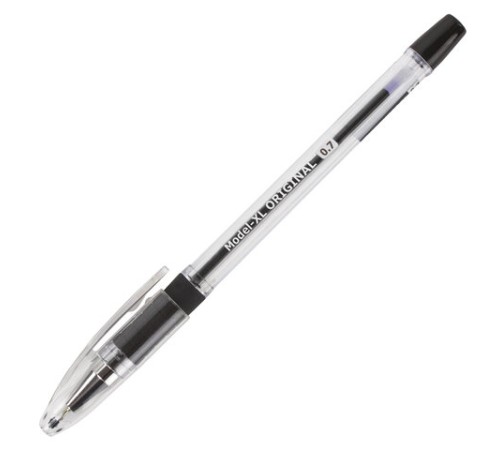 Ручка шариковая масляная с грипом BRAUBERG "Model-XL" ORIGINAL, ЧЕРНАЯ, узел 0,7 мм, линия письма 0,35 мм, 143243 Ручка шариковая масляная с грипом BRAUBERG "Model-XL" ORIGINAL, ЧЕРНАЯ, узел 0,7 мм, линия письма 0,35 мм, 143243
