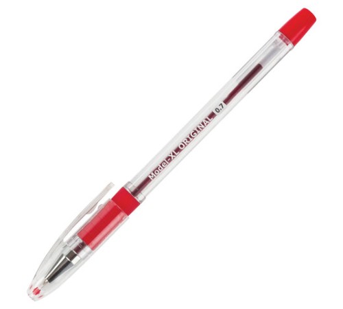 Ручка шариковая масляная с грипом BRAUBERG "Model-XL" ORIGINAL, КРАСНАЯ, узел 0,7 мм, линия письма 0,35 мм, 143244 Ручка шариковая масляная с грипом BRAUBERG "Model-XL" ORIGINAL, КРАСНАЯ, узел 0,7 мм, линия письма 0,35 мм, 143244