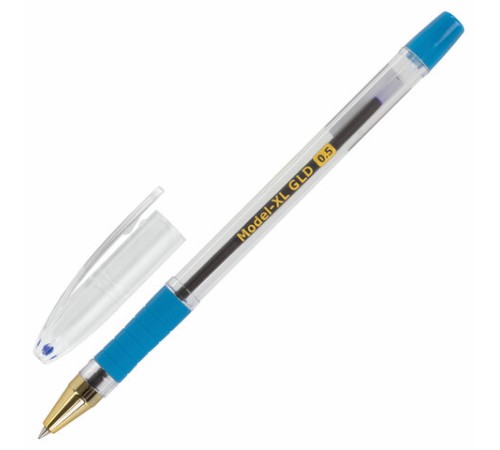 Ручка шариковая масляная с грипом BRAUBERG "Model-XL GLD", СИНЯЯ, узел 0,5 мм, линия письма 0,25 мм, 143245 Ручка шариковая масляная с грипом BRAUBERG "Model-XL GLD", СИНЯЯ, узел 0,5 мм, линия письма 0,25 мм, 143245