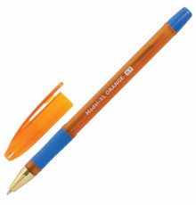 Ручка шариковая масляная с грипом BRAUBERG Model-XL ORANGE, СИНЯЯ, узел 0,7 мм, линия 0,35 мм, 143246