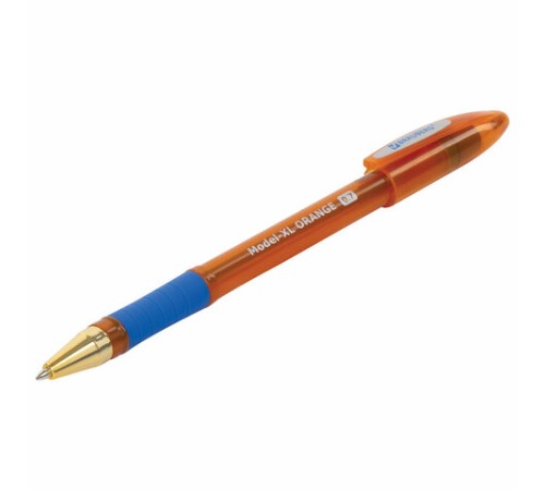 Ручка шариковая масляная с грипом BRAUBERG Model-XL ORANGE, СИНЯЯ, узел 0,7 мм, линия 0,35 мм, 143246 Ручка шариковая масляная с грипом BRAUBERG Model-XL ORANGE, СИНЯЯ, узел 0,7 мм, линия 0,35 мм, 143246