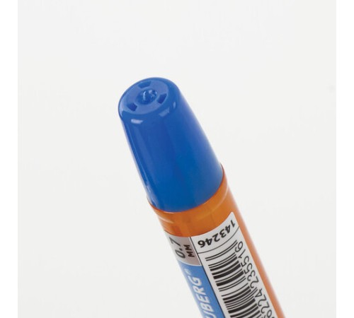 Ручка шариковая масляная с грипом BRAUBERG Model-XL ORANGE, СИНЯЯ, узел 0,7 мм, линия 0,35 мм, 143246 Ручка шариковая масляная с грипом BRAUBERG Model-XL ORANGE, СИНЯЯ, узел 0,7 мм, линия 0,35 мм, 143246