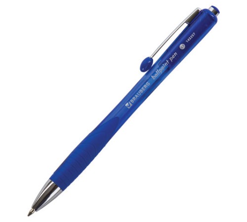 Ручка шариковая автоматическая с грипом BRAUBERG 