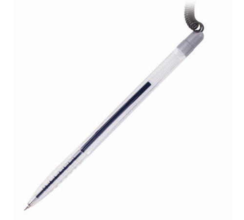Ручка шариковая настольная BRAUBERG "Counter Pen", СИНЯЯ, пружинка, корпус серебристый, 0,5 мм, 143258 Ручка шариковая настольная BRAUBERG "Counter Pen", СИНЯЯ, пружинка, корпус серебристый, 0,5 мм, 143258