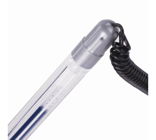 Ручка шариковая настольная BRAUBERG "Counter Pen", СИНЯЯ, пружинка, корпус серебристый, 0,5 мм, 143258 Ручка шариковая настольная BRAUBERG "Counter Pen", СИНЯЯ, пружинка, корпус серебристый, 0,5 мм, 143258