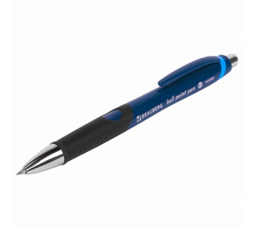 Ручка шариковая автоматическая с грипом BRAUBERG 