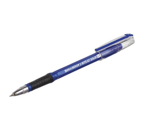 Ручка шариковая масляная с грипом BRAUBERG "i-Rite GT Solid", СИНЯЯ, корпус синий, узел 0,7 мм, 143305 Ручка шариковая масляная с грипом BRAUBERG "i-Rite GT Solid", СИНЯЯ, корпус синий, узел 0,7 мм, 143305