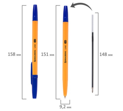Ручка шариковая BRAUBERG 