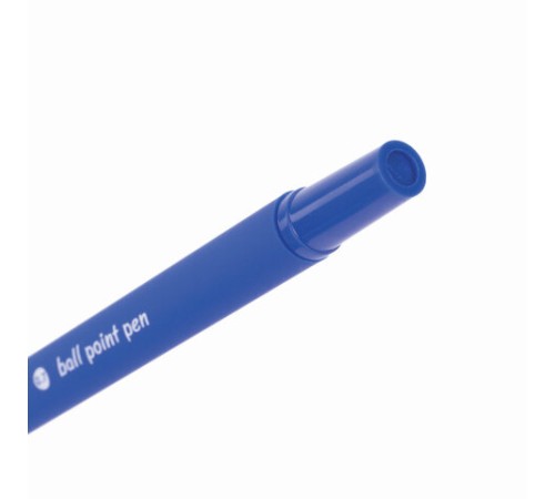 Ручка шариковая BRAUBERG "Capital-X", СИНЯЯ, корпус soft-touch синий, узел 0,7 мм, линия письма 0,35 мм, 143341, BP253