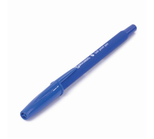 Ручка шариковая BRAUBERG "Capital-X", СИНЯЯ, корпус soft-touch синий, узел 0,7 мм, линия письма 0,35 мм, 143341, BP253
