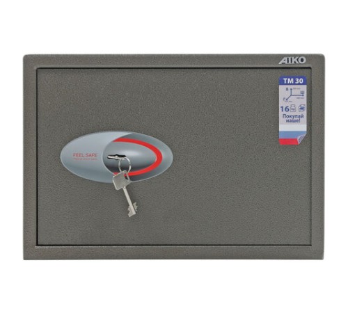 Сейф AIKO "ТМ-30", 300х440х355 мм, 16 кг, ключевой замок, полка Сейф AIKO "ТМ-30", 300х440х355 мм, 16 кг, ключевой замок, полка