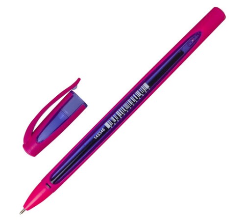 Ручка шариковая масляная BRAUBERG "BOMB GT Color", СИНЯЯ, прорезиненный корпус ассорти, узел 0,7 мм, линия письма 0,35 мм, 143346