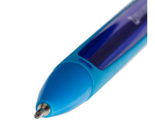 Ручка шариковая масляная BRAUBERG "BOMB GT Color", СИНЯЯ, прорезиненный корпус ассорти, узел 0,7 мм, линия письма 0,35 мм, 143346