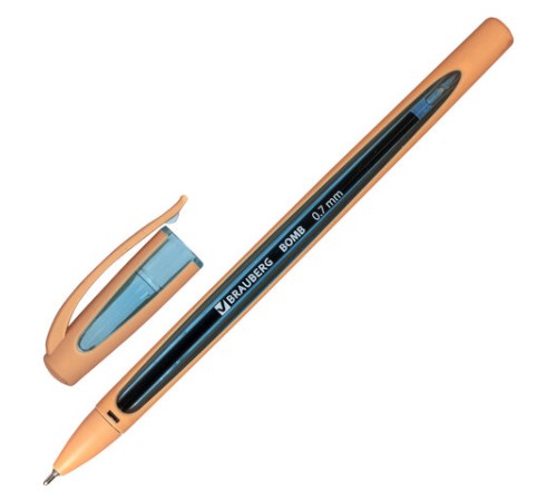 Ручка шариковая масляная BRAUBERG "BOMB GT Pastel", СИНЯЯ, прорезиненный корпус ассорти, узел 0,7 мм, линия письма 0,35 мм, 143347 Ручка шариковая масляная BRAUBERG "BOMB GT Pastel", СИНЯЯ, прорезиненный корпус ассорти, узел 0,7 мм, линия письма 0,35 мм, 143347