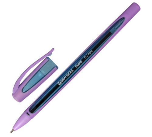 Ручка шариковая масляная BRAUBERG "BOMB GT Pastel", СИНЯЯ, прорезиненный корпус ассорти, узел 0,7 мм, линия письма 0,35 мм, 143347 Ручка шариковая масляная BRAUBERG "BOMB GT Pastel", СИНЯЯ, прорезиненный корпус ассорти, узел 0,7 мм, линия письма 0,35 мм, 143347
