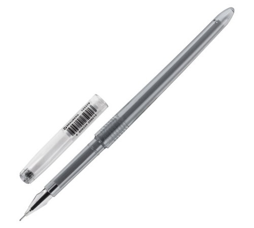 Ручка гелевая BRAUBERG DIAMOND, ЧЕРНАЯ, игольчатый узел 0,5 мм, линия письма 0,25 мм, 143379 Ручка гелевая BRAUBERG DIAMOND, ЧЕРНАЯ, игольчатый узел 0,5 мм, линия письма 0,25 мм, 143379