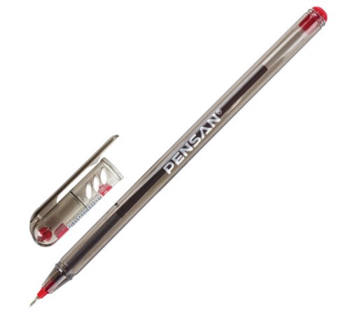 Ручка шариковая масляная PENSAN "My-Tech", КРАСНАЯ, игольчатый узел 0,7 мм, линия письма 0,35 мм, 2240/25 Ручка шариковая масляная PENSAN "My-Tech", КРАСНАЯ, игольчатый узел 0,7 мм, линия письма 0,35 мм, 2240/25